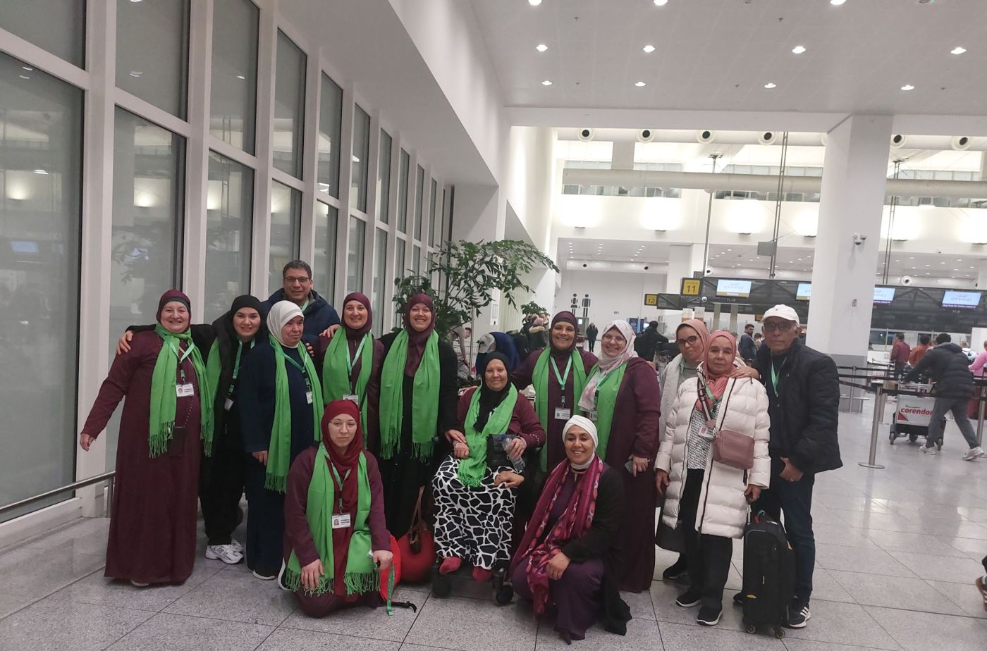 Arabie saoudite – Départ du groupe Omra, aéroport de Bruxelles